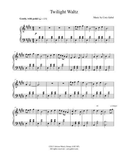 Twilight Waltz (Sheet Music)